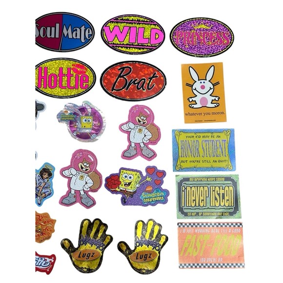 Vtg Y2k Vending Machine Sticker Lot 29 Soflydivas Aztlan attitude Bunny Rare HTF - Picture 3 of 6